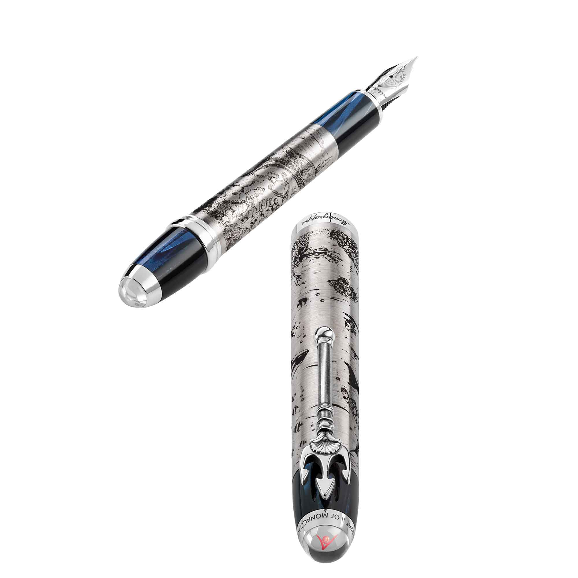 MONTEGRAPPA - Montegrappa Prince Albert II of Monaco Foundation Ocean Fountain Pen 4